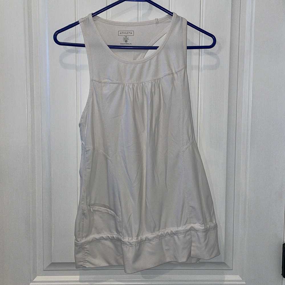 Athleta Dri-Fit Tank Size Small, White, good condition